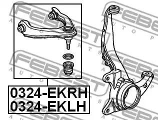 Рычаг независимой подвески колеса FEBEST 0324-EKRH