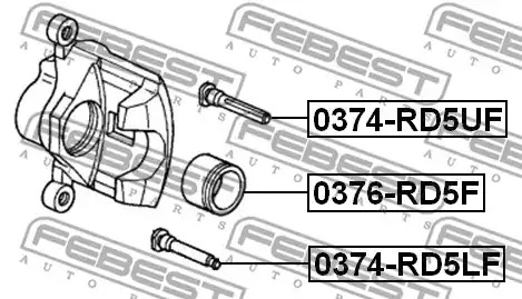 Болт FEBEST 0374-RD5LF