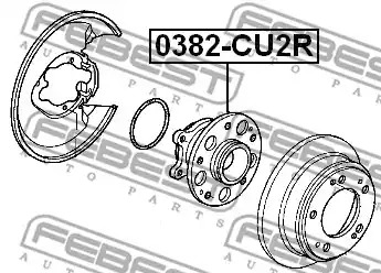 Ступица колеса FEBEST 0382-CU2R