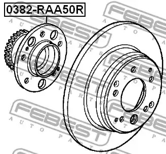 Ступица колеса FEBEST 0382-RAA50R