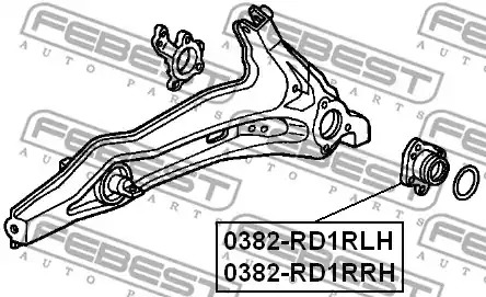 Ступица колеса FEBEST 0382-RD1RLH