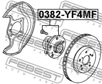 Ступица колеса FEBEST 0382-YF4MF