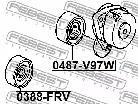 Ролик FEBEST 0388-FRV