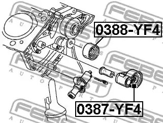 Ролик FEBEST 0388-YF4