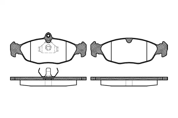 Комплект тормозных колодок WOKING P2933.00 (PSA293300, 21311)