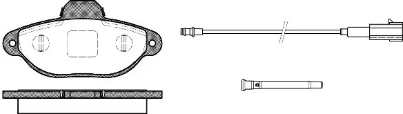 Комплект тормозных колодок REMSA 0414.21 (PCA041421)