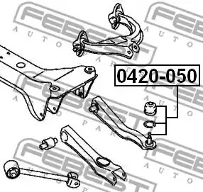 Шарнир FEBEST 0420-050