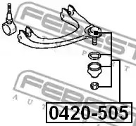 Шарнир FEBEST 0420-505