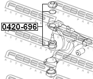 Шарнир FEBEST 0420-696