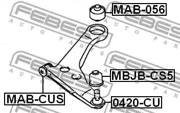 Шарнир FEBEST 0420-CU