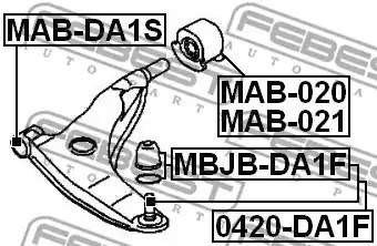 Шарнир FEBEST 0420-DA1F