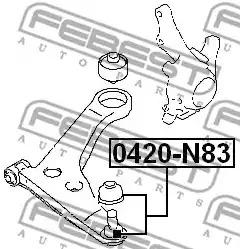 Шарнир FEBEST 0420-N83