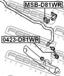 Стойка FEBEST 0423-D81WR