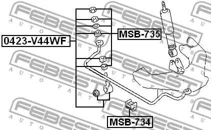 Стойка FEBEST 0423-V44WF