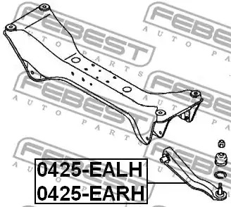 Рычаг независимой подвески колеса FEBEST 0425-EALH