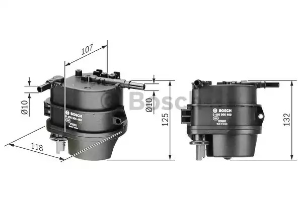 Фильтр BOSCH 0 450 906 460 (F026402887, N 6460)