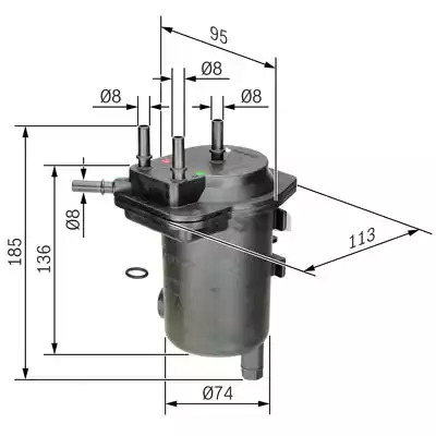 Фильтр BOSCH 0 450 907 008 (N 7008)