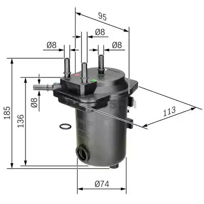 Фильтр BOSCH 0 450 907 009 (N 7009)