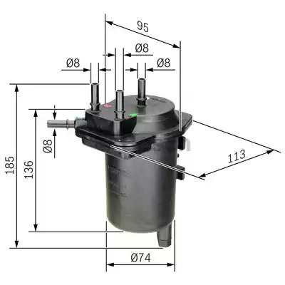 Фильтр BOSCH 0 450 907 013 (N 7013)