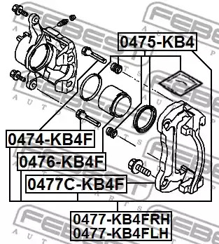 Ремкомплект FEBEST 0475-KB4