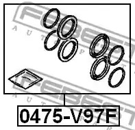 Ремкомплект FEBEST 0475-V97F