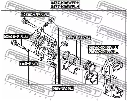 Поршень FEBEST 0476-CU20F