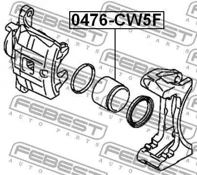 Поршень FEBEST 0476-CW5F