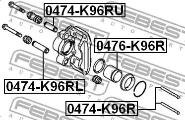 Поршень FEBEST 0476-K96R