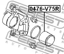 Поршень FEBEST 0476-V75R