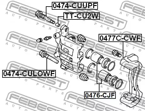 Комплект поддержки FEBEST 0477C-CWF