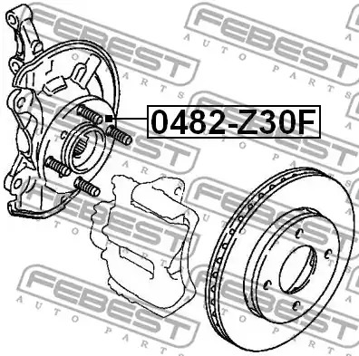 Ступица колеса FEBEST 0482-Z30F