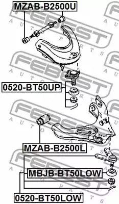 Шарнир FEBEST 0520-BT50LOW