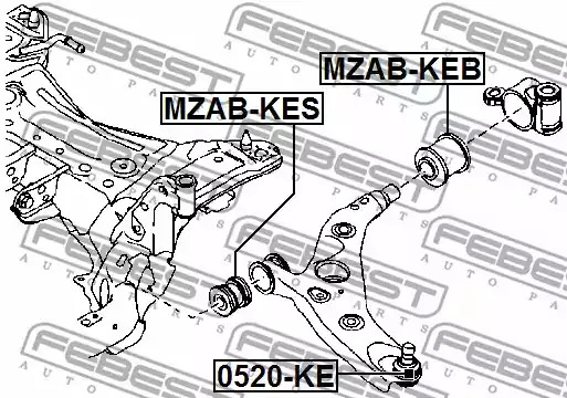 Шарнир FEBEST 0520-KE