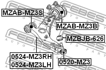 Шарнир FEBEST 0520-MZ3