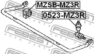 Стойка FEBEST 0523-MZ3R