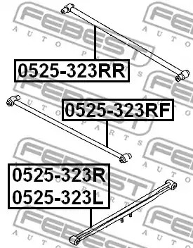 Рычаг независимой подвески колеса FEBEST 0525-323RR