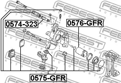 Ремкомплект FEBEST 0575-GFR