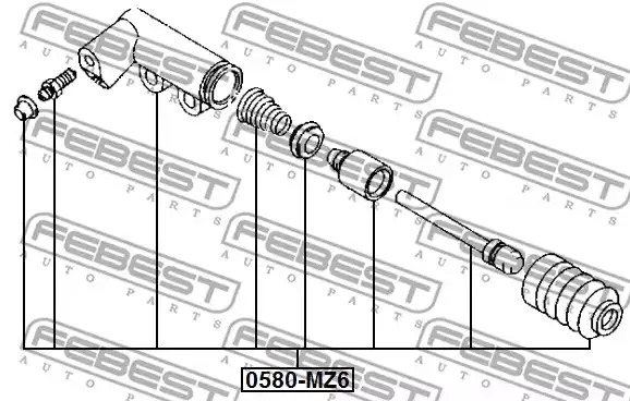 Цилиндр FEBEST 0580-MZ6