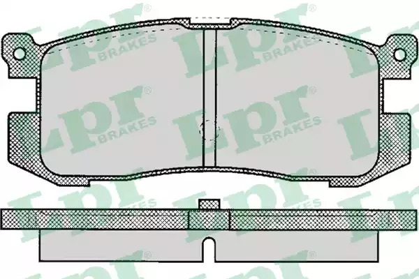 Комплект тормозных колодок LPR 05P037 (21558, 5SP037)