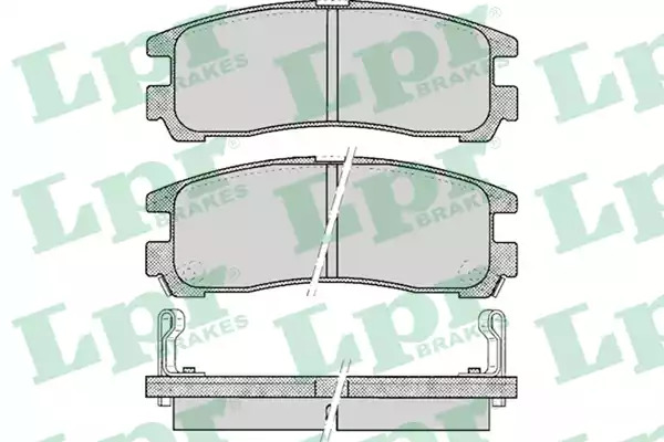 Комплект тормозных колодок LPR 05P043 (21706, 21707, 21708, 5SP043)