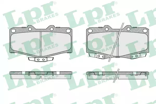Комплект тормозных колодок LPR 05P058 (21680, 21679, 5SP058)