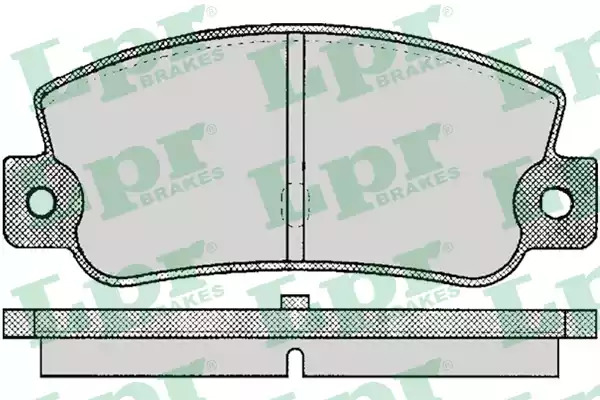 Комплект тормозных колодок LPR 05P095 (5SP095, 21107)