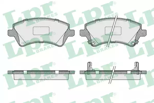 Комплект тормозных колодок LPR 05P1002 (23819, 23766, 23767, 23818, 5SP1002)