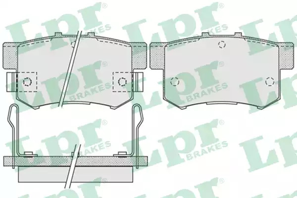 Комплект тормозных колодок LPR 05P1014 (5SP1014, 23652)