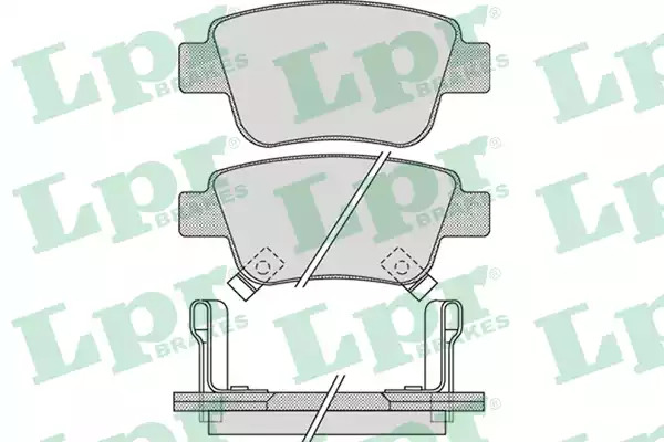 Комплект тормозных колодок LPR 05P1113 (5SP1113, 23620)