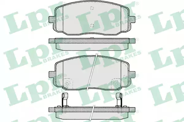 Комплект тормозных колодок LPR 05P1220 (24411, 24275, 24410, 5SP1220)