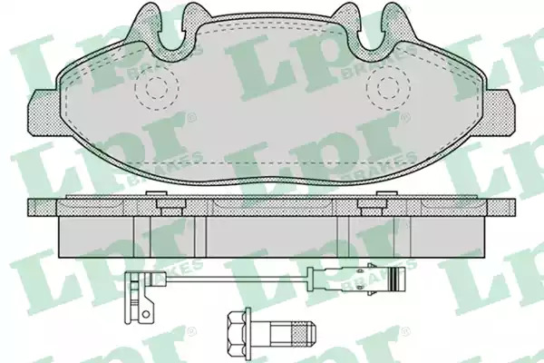 Комплект тормозных колодок LPR 05P1228 (24007, 5SP1228)