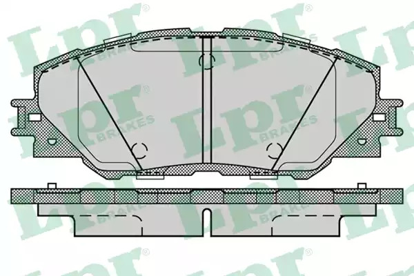 Комплект тормозных колодок LPR 05P1282 (24337, 5SP1282)