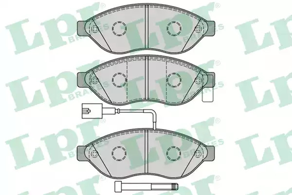 Комплект тормозных колодок LPR 05P1287 (24469, 24468, 5SP1287)