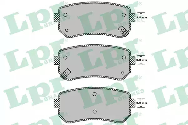 Комплект тормозных колодок LPR 05P1344 (24320, 24321, 24322, 5SP1344)